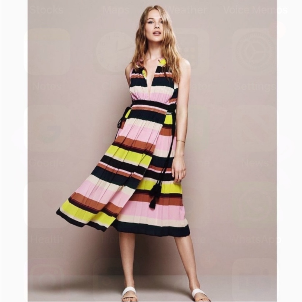 APiece Apart LaRosa Silk Stripe Dress
